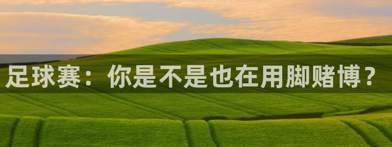 足球赛：你是不是也在用脚赌博？